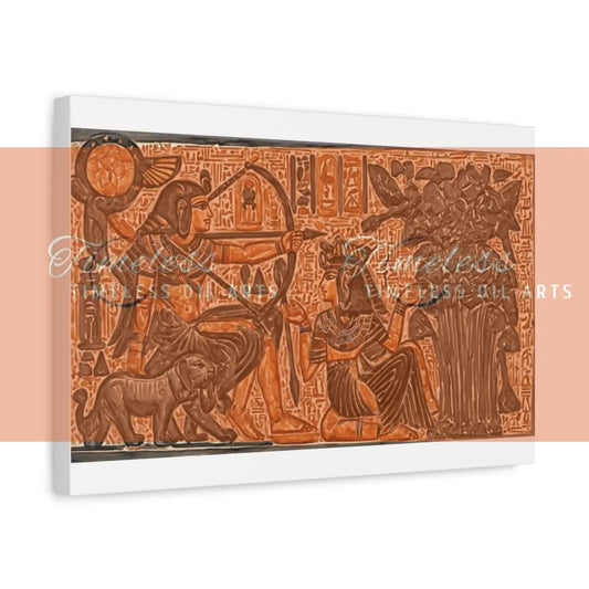 Matte Canvas Stretched 1.25’’,Soldiers of Ancient Egypt Pharaoh’s Army Canvas