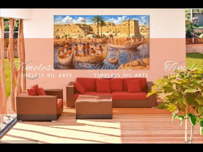 Mural of the Life of the Pharaohs (7 digital arts) Digital Artwork