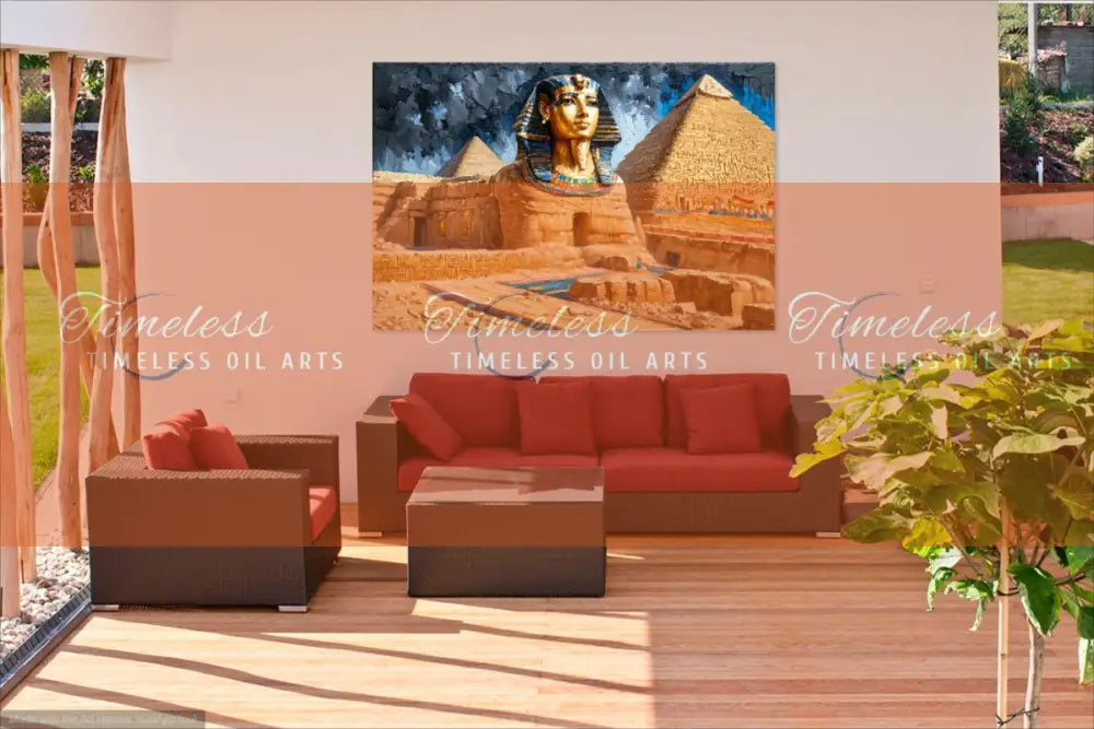 Mural of the Life of the Pharaohs (Free 7 digital arts) Print Material