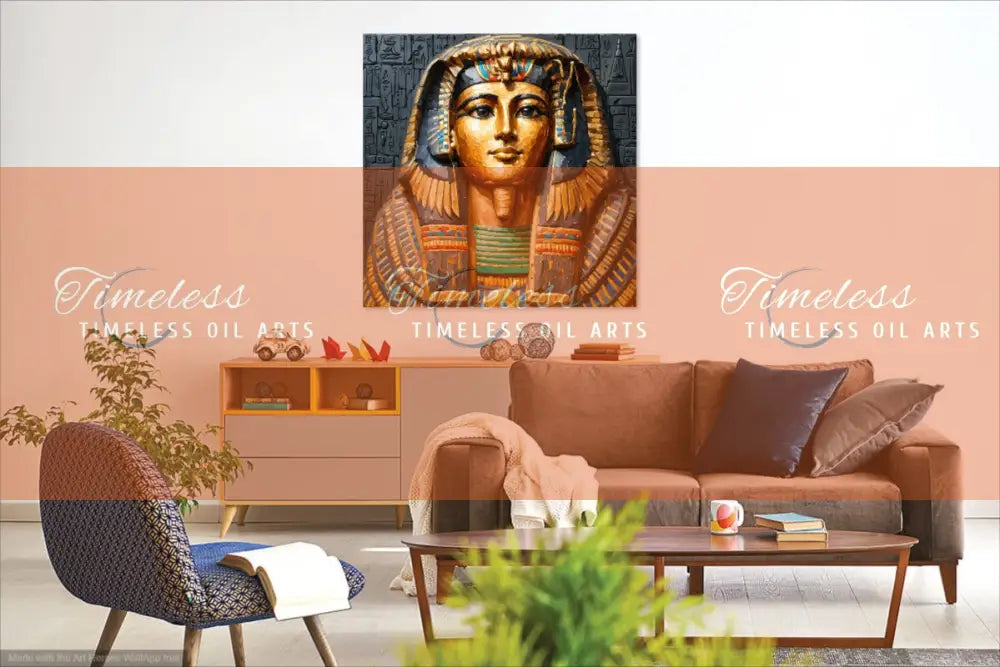 Mural of the Life of the Pharaohs (Free 7 digital arts) Print Material