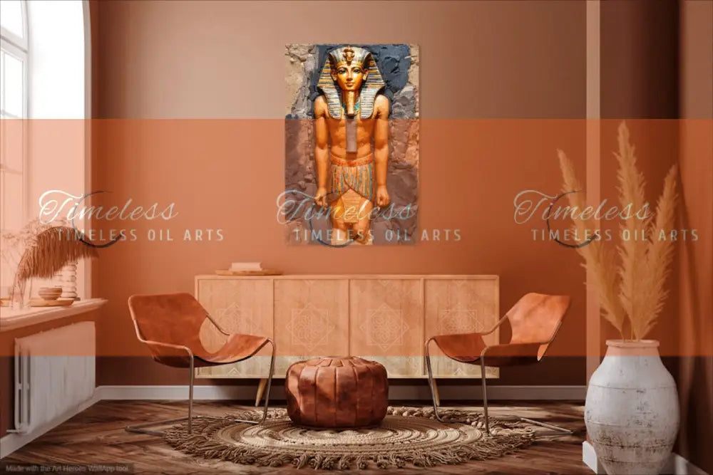 Mural of the Life of the Pharaohs (Free 7 digital arts) Print Material