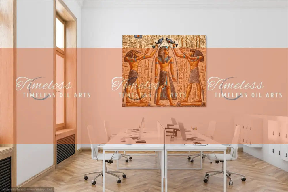 Mural of the Life of the Pharaohs (Free 7 digital arts) Print Material