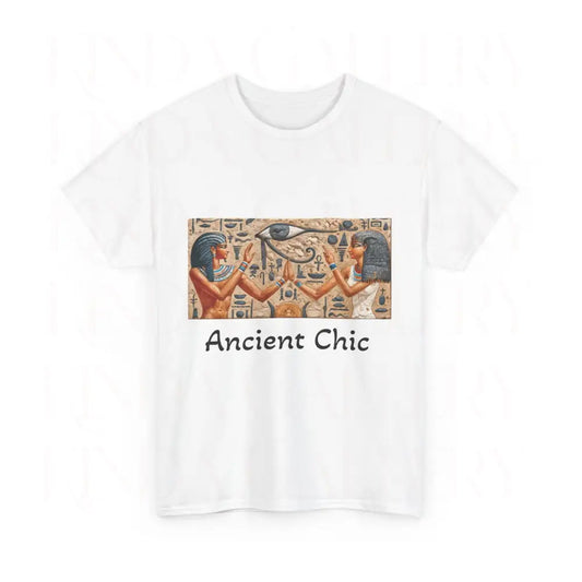 Unisex Heavy Cotton Tee, Ancient Chic - Kinda Gallery